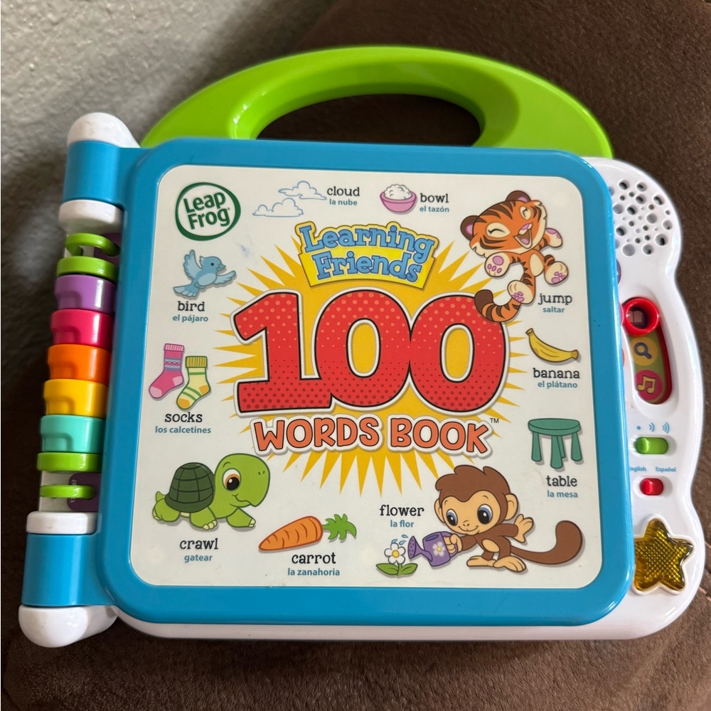 LeapFrog Learning Friends 100 Words Book - Blue & Green